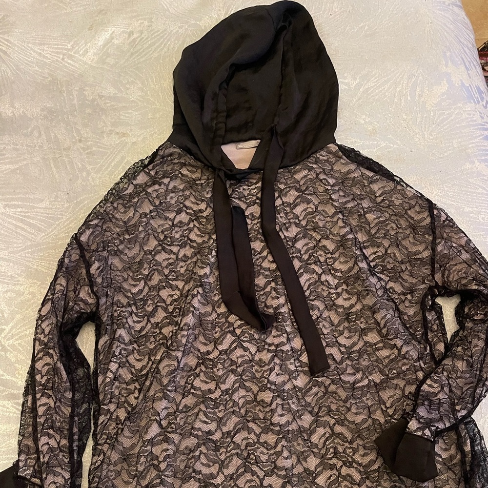 Zara long sleeve black  lace sweater